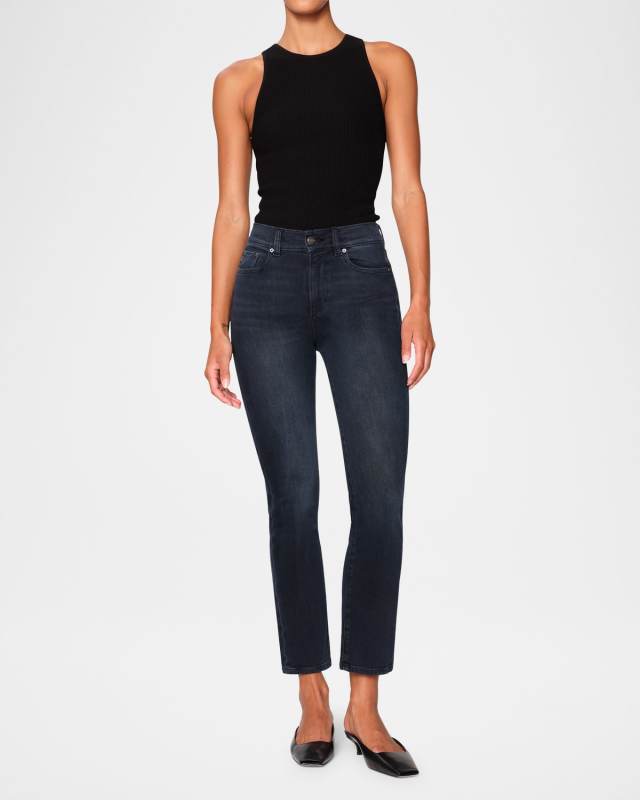 Mara Straight Mid-Rise Instasculpt Ankle Jeans